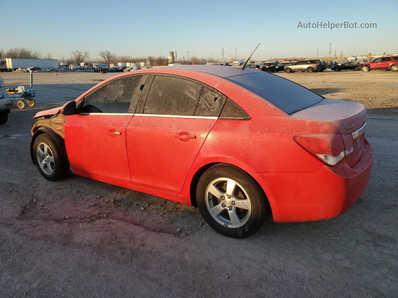 2014 Chevrolet Cruze Lt Red vin: 1G1PC5SB3E7120447