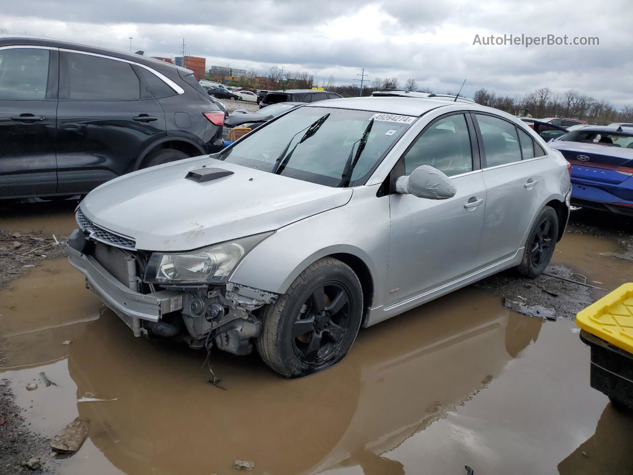 2014 Chevrolet Cruze Lt Silver vin: 1G1PC5SB3E7169518