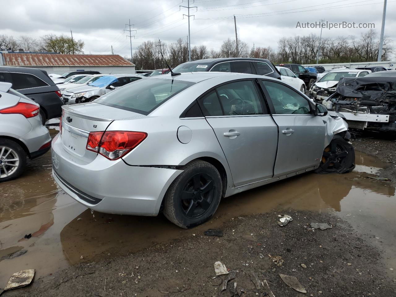 2014 Chevrolet Cruze Lt Silver vin: 1G1PC5SB3E7169518