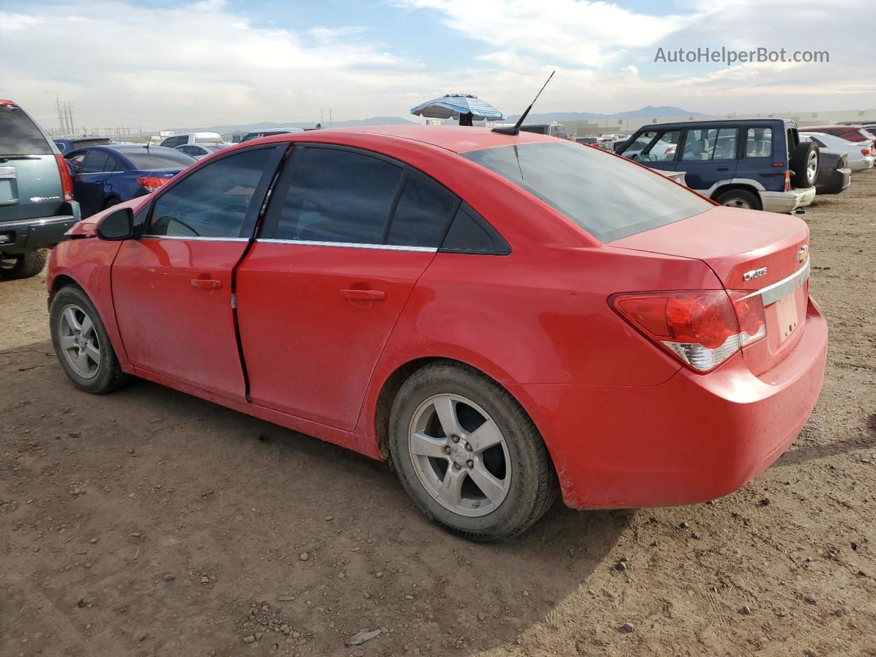 2014 Chevrolet Cruze Lt Red vin: 1G1PC5SB3E7300608