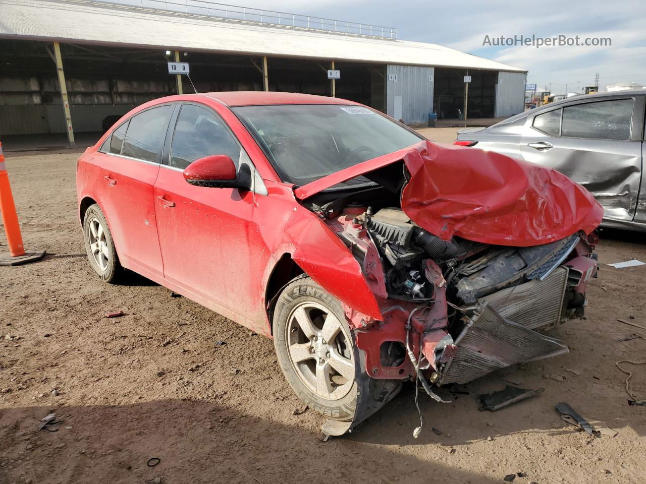 2014 Chevrolet Cruze Lt Red vin: 1G1PC5SB3E7300608