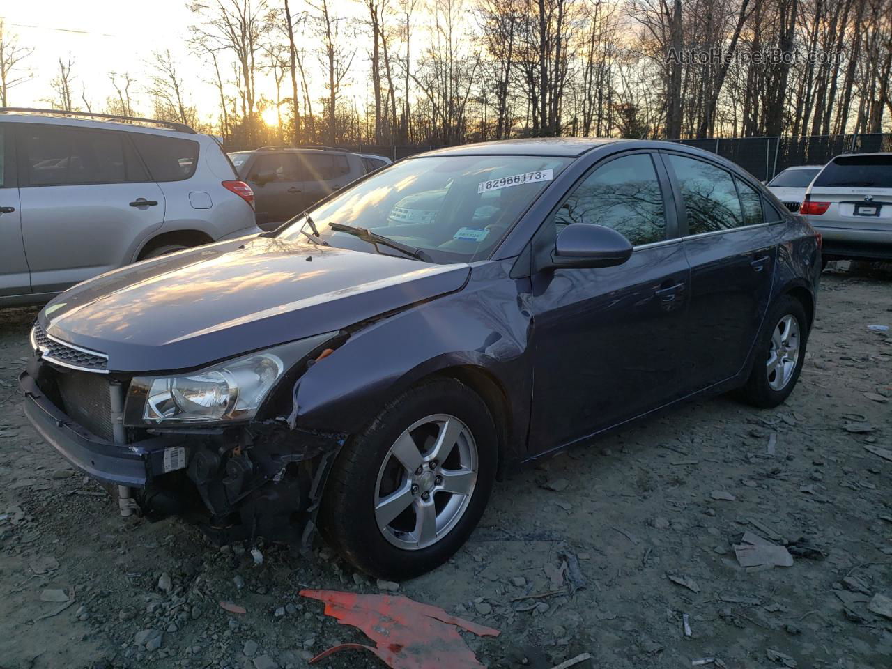 2014 Chevrolet Cruze Lt Gray vin: 1G1PC5SB3E7366432