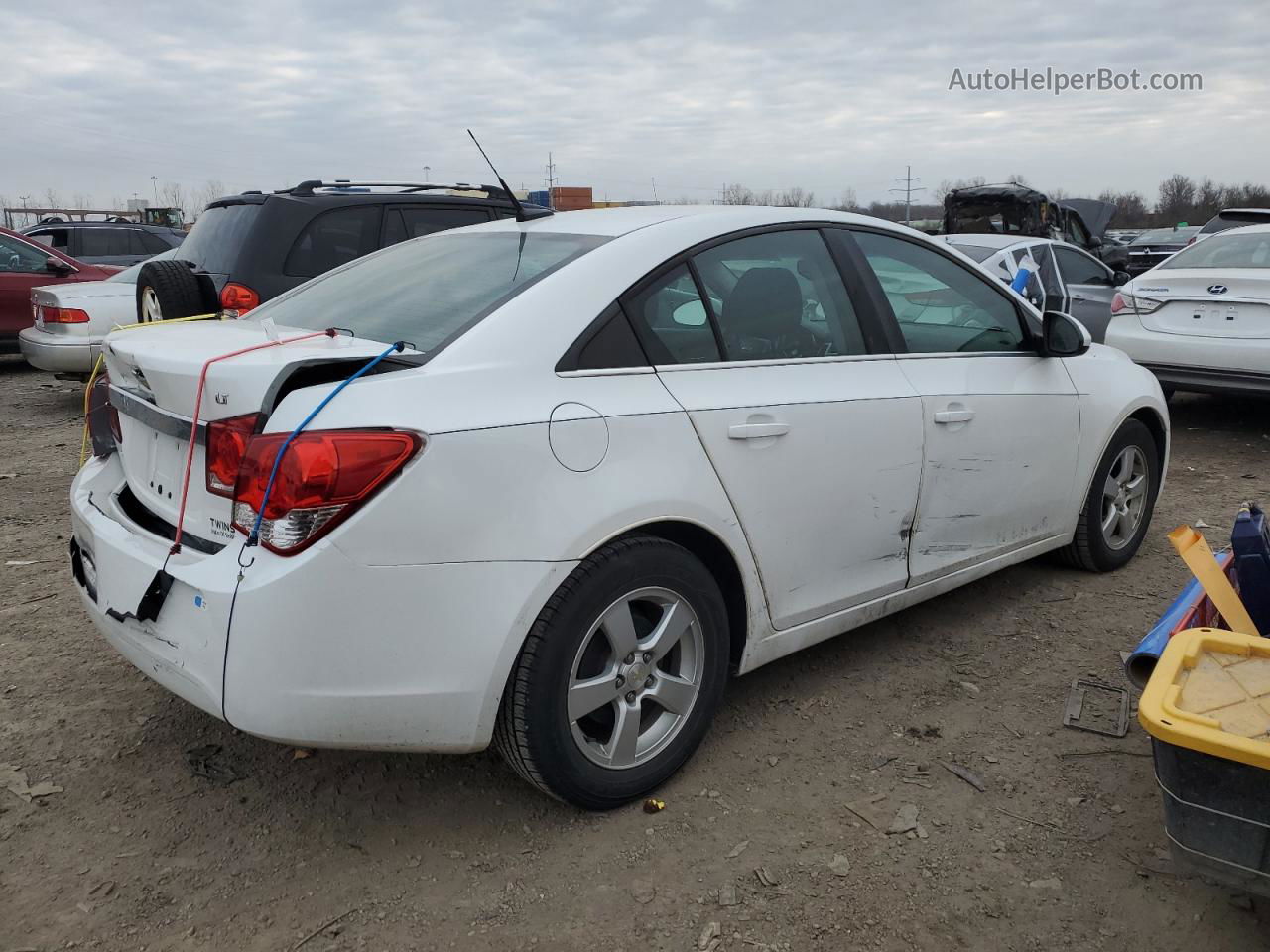 2014 Chevrolet Cruze Lt White vin: 1G1PC5SB3E7379830