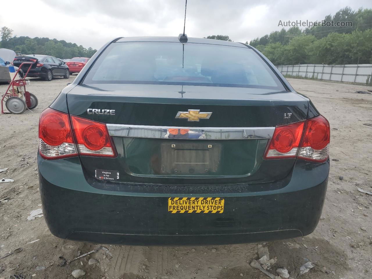 2015 Chevrolet Cruze Lt Green vin: 1G1PC5SB3F7101964