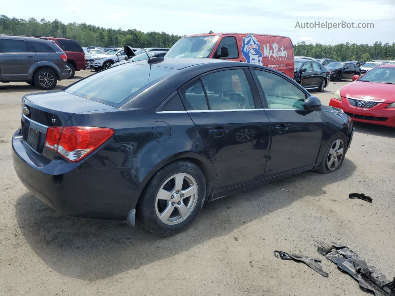 2015 Chevrolet Cruze Lt Black vin: 1G1PC5SB3F7141025