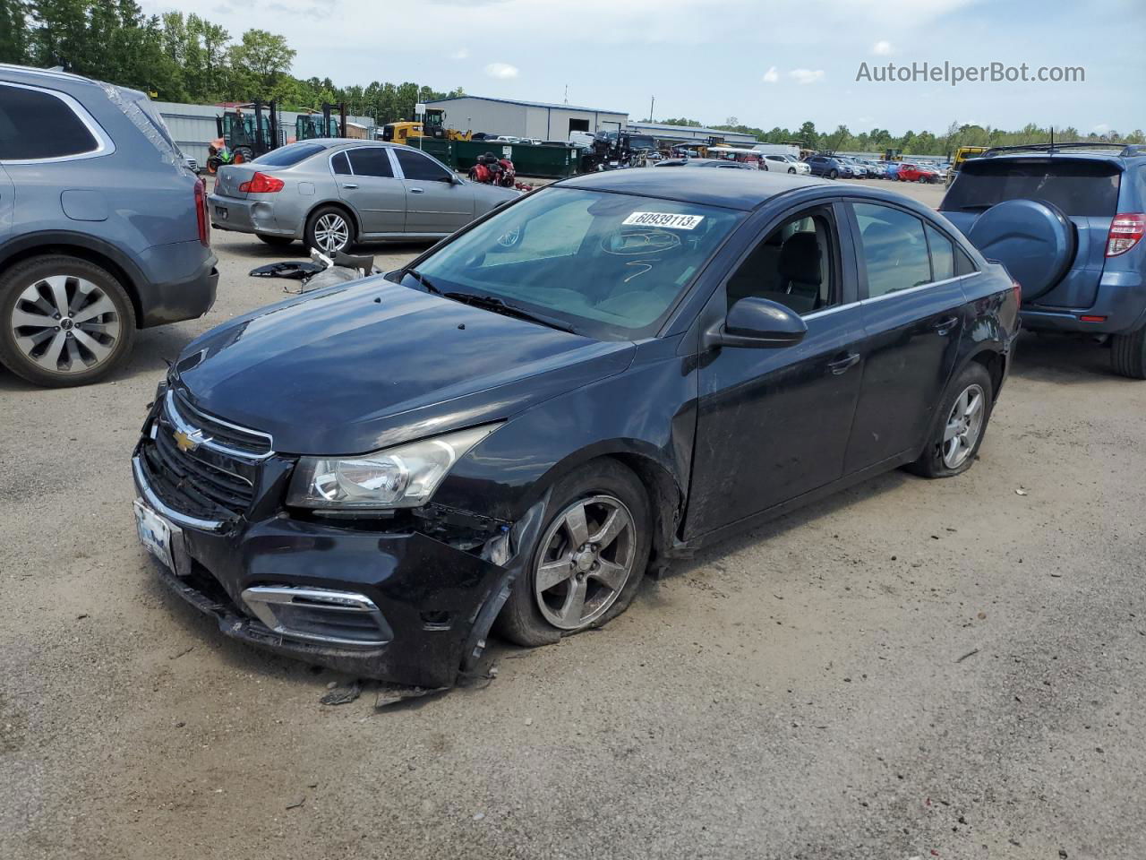 2015 Chevrolet Cruze Lt Black vin: 1G1PC5SB3F7141025