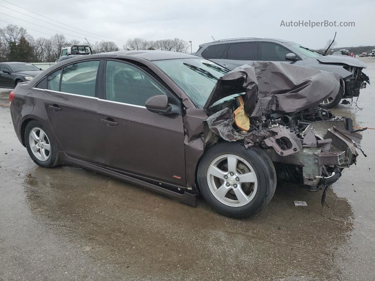 2015 Chevrolet Cruze Lt Brown vin: 1G1PC5SB3F7169066