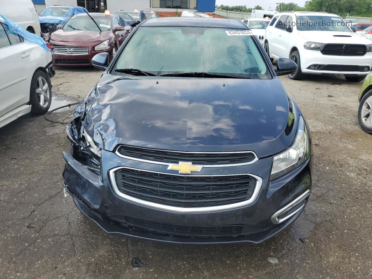 2015 Chevrolet Cruze Lt Синий vin: 1G1PC5SB3F7177135