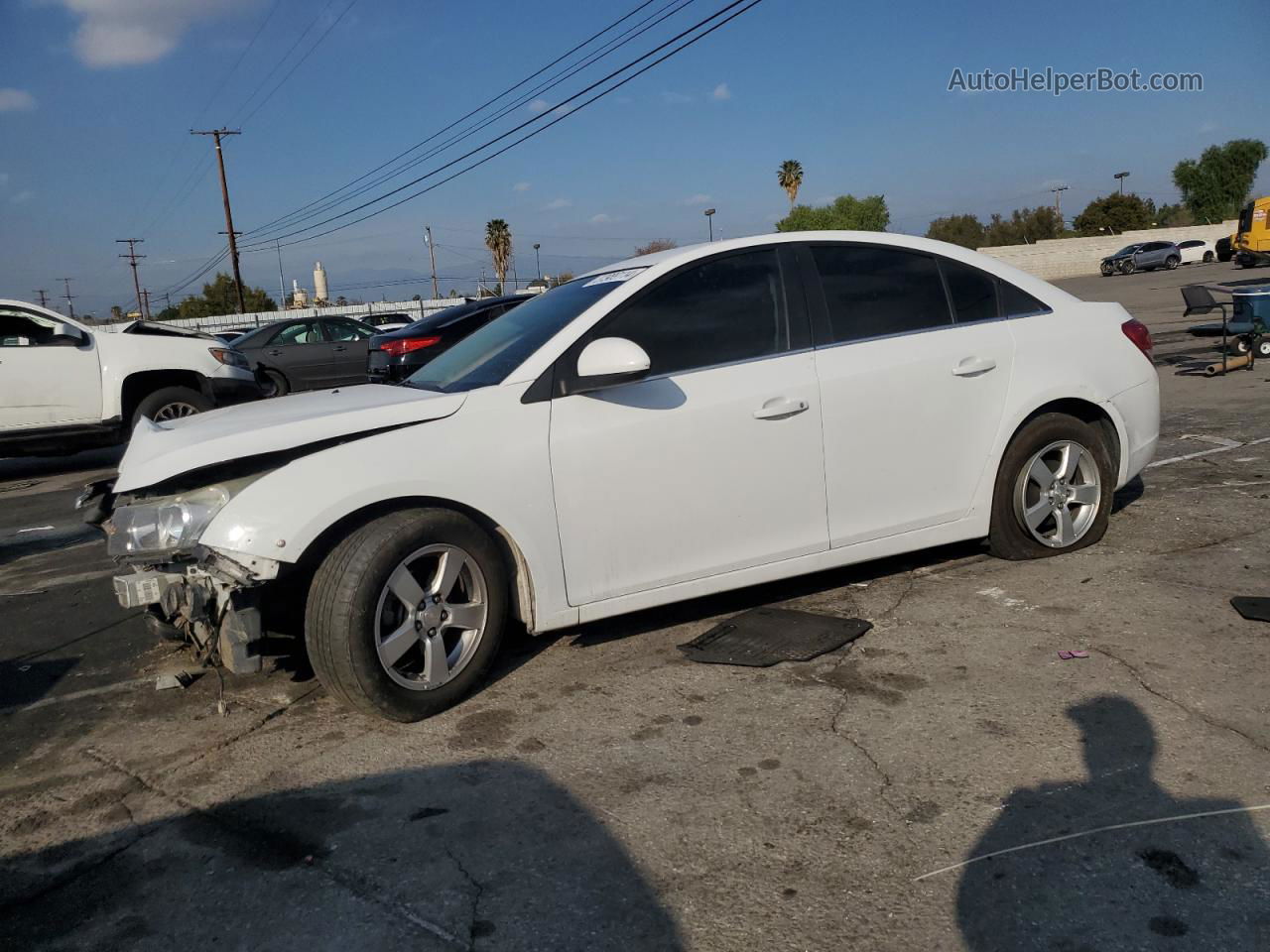 2015 Chevrolet Cruze Lt White vin: 1G1PC5SB3F7204401