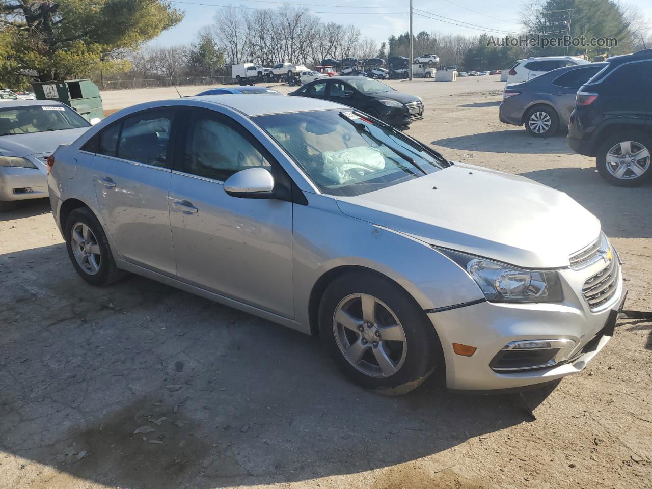 2015 Chevrolet Cruze Lt Silver vin: 1G1PC5SB3F7242596