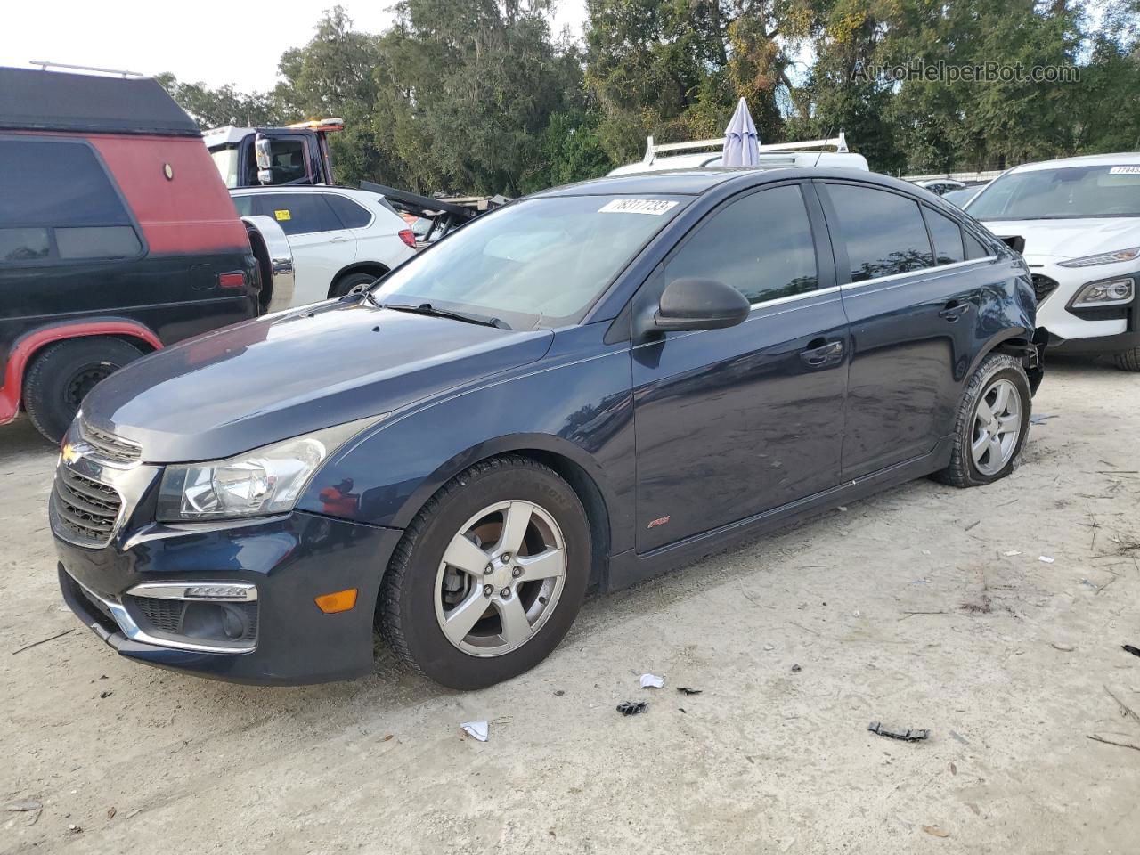 2015 Chevrolet Cruze Lt Blue vin: 1G1PC5SB3F7275422