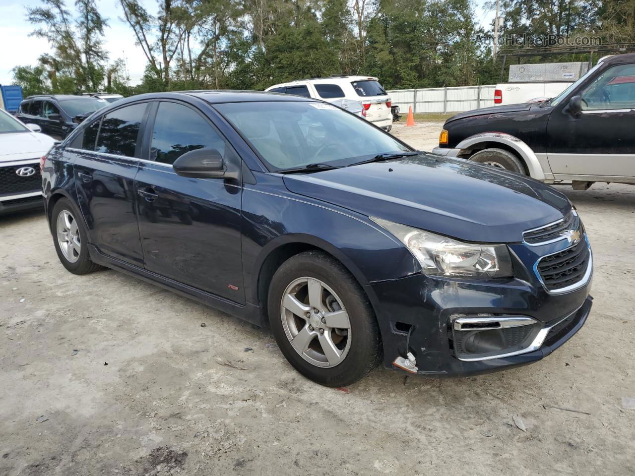 2015 Chevrolet Cruze Lt Blue vin: 1G1PC5SB3F7275422