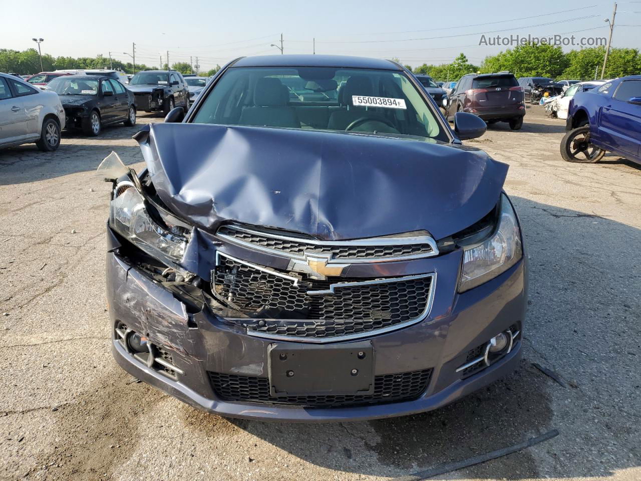 2013 Chevrolet Cruze Lt Blue vin: 1G1PC5SB4D7114882