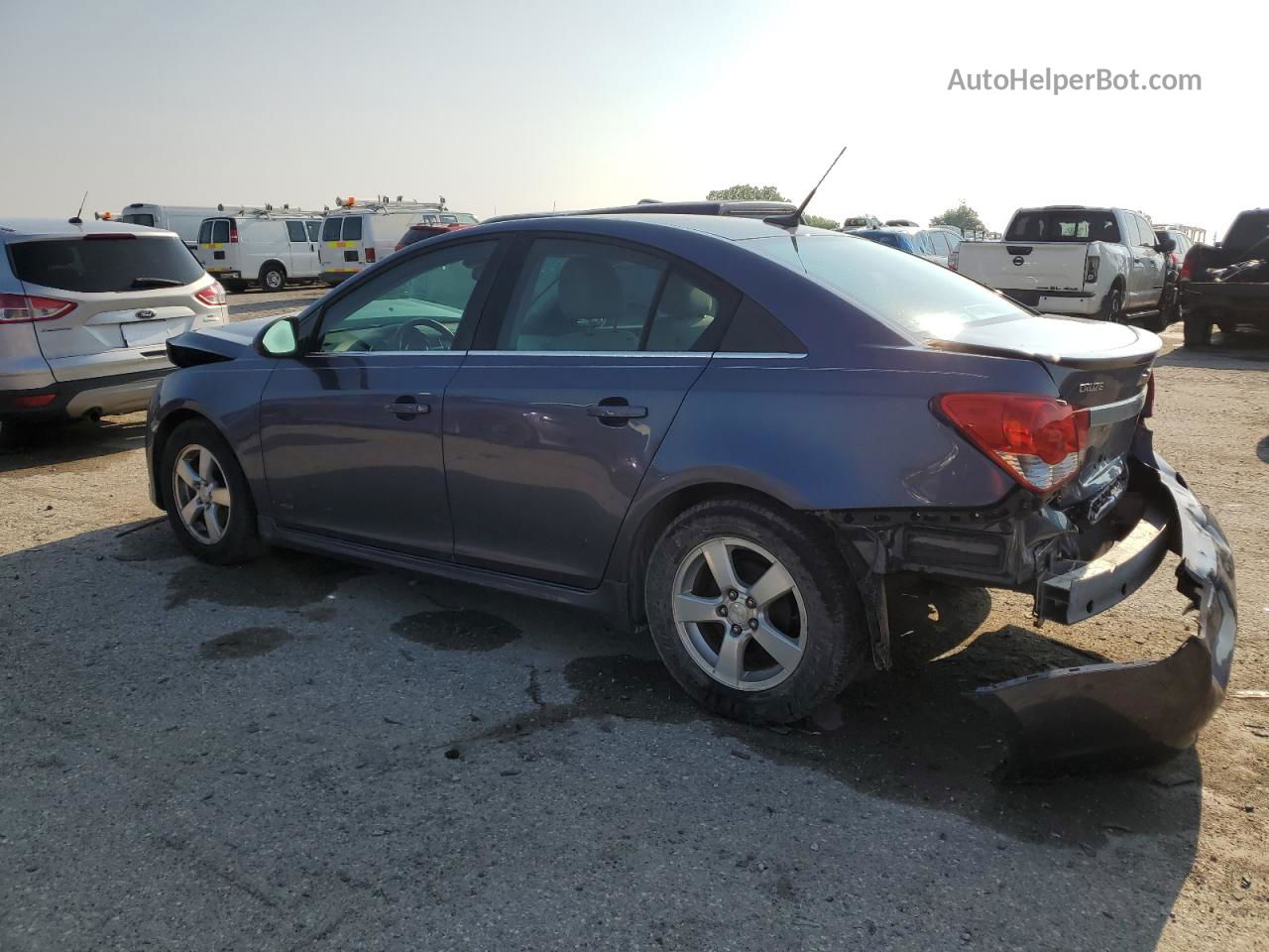 2013 Chevrolet Cruze Lt Blue vin: 1G1PC5SB4D7114882