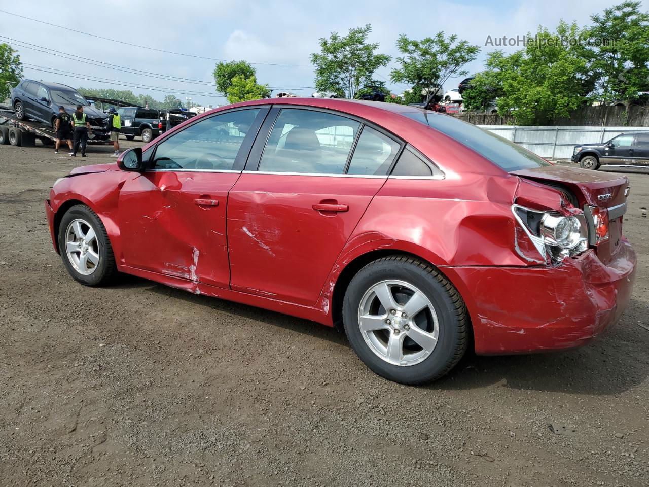 2013 Chevrolet Cruze Lt Burgundy vin: 1G1PC5SB4D7136364