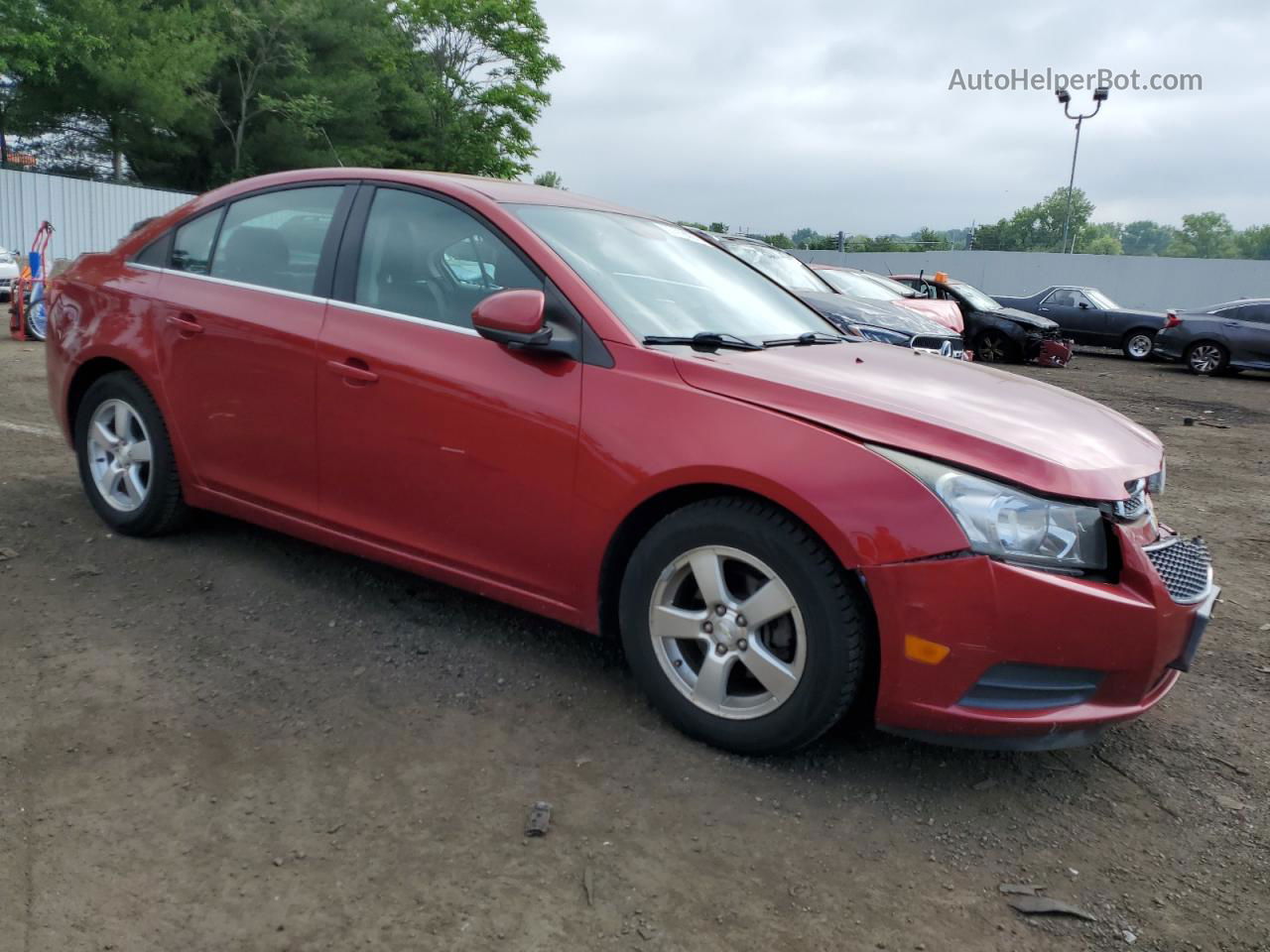 2013 Chevrolet Cruze Lt Бордовый vin: 1G1PC5SB4D7136364