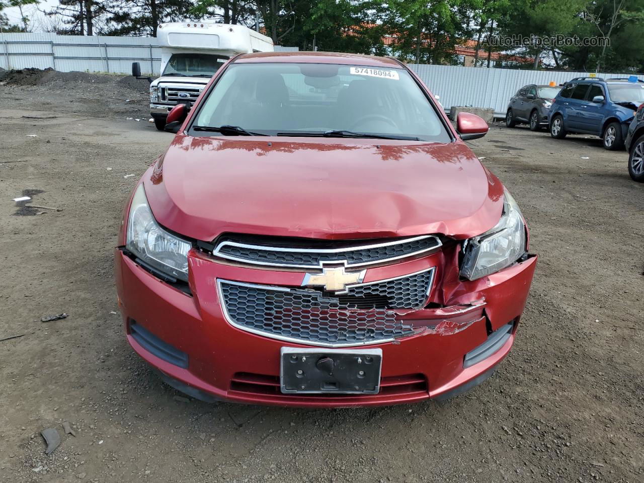 2013 Chevrolet Cruze Lt Burgundy vin: 1G1PC5SB4D7136364