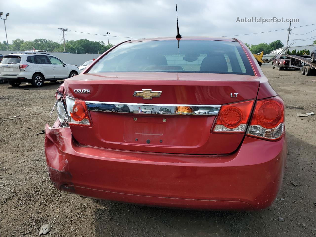 2013 Chevrolet Cruze Lt Burgundy vin: 1G1PC5SB4D7136364