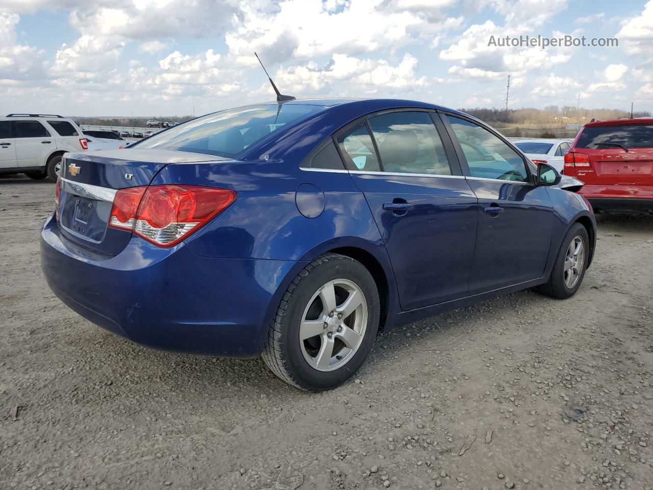 2013 Chevrolet Cruze Lt Blue vin: 1G1PC5SB4D7194751