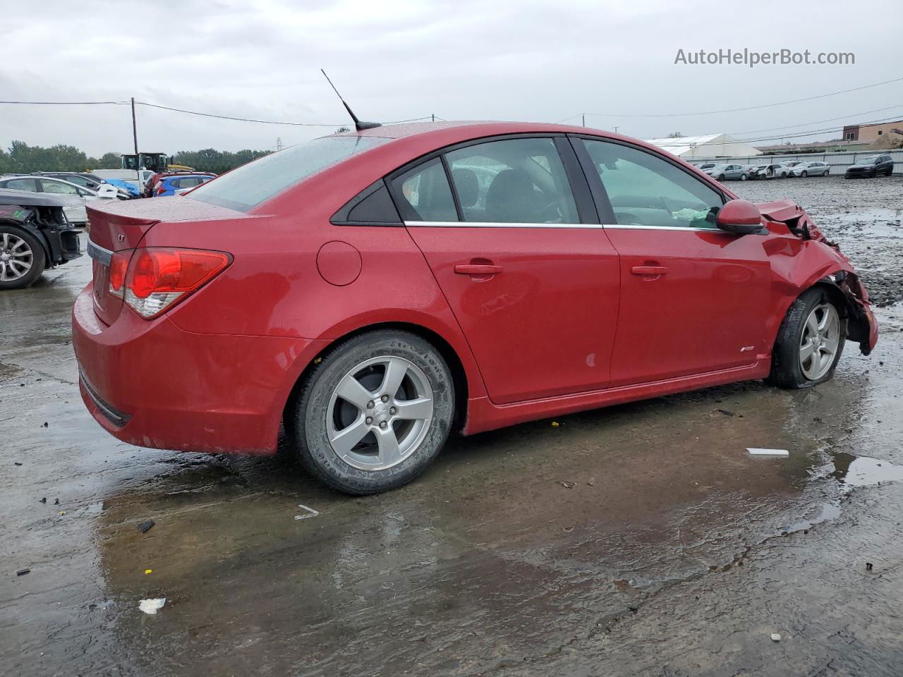 2013 Chevrolet Cruze Lt Red vin: 1G1PC5SB4D7291190