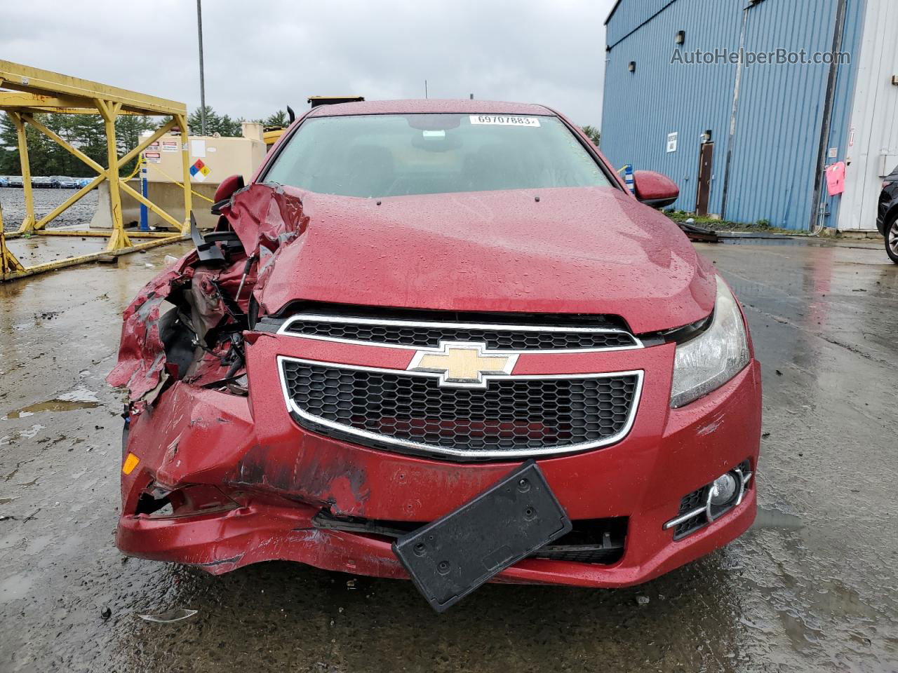 2013 Chevrolet Cruze Lt Red vin: 1G1PC5SB4D7291190