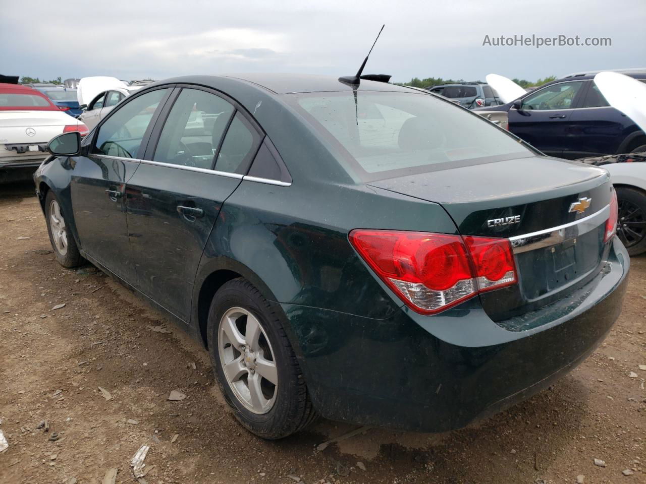 2014 Chevrolet Cruze Lt Зеленый vin: 1G1PC5SB4E7140741