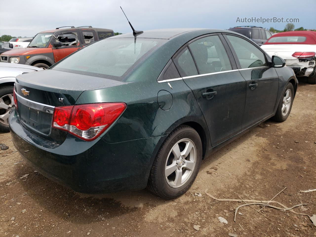 2014 Chevrolet Cruze Lt Зеленый vin: 1G1PC5SB4E7140741