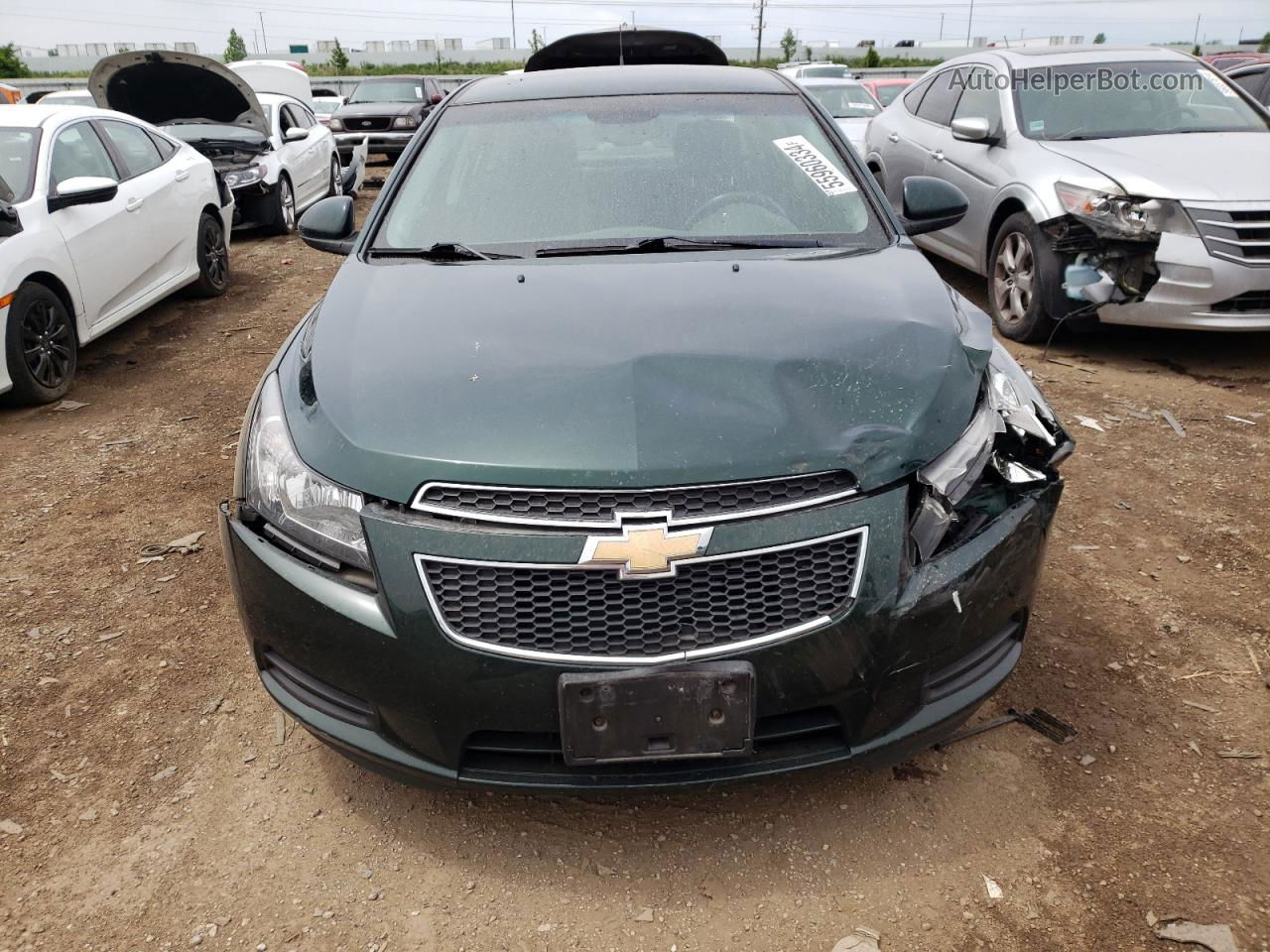 2014 Chevrolet Cruze Lt Зеленый vin: 1G1PC5SB4E7140741