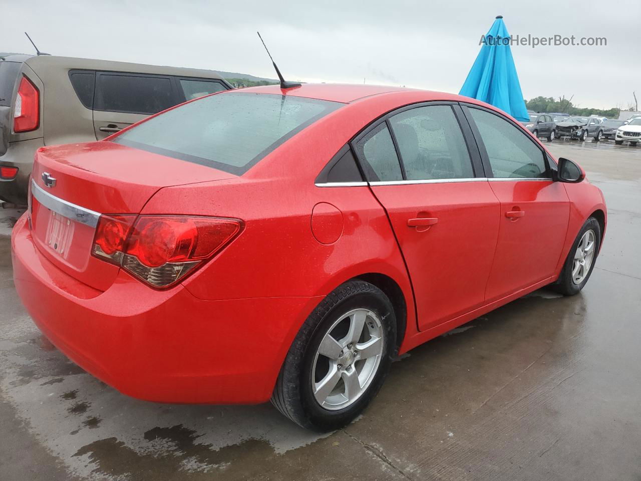 2014 Chevrolet Cruze Lt Red vin: 1G1PC5SB4E7175294