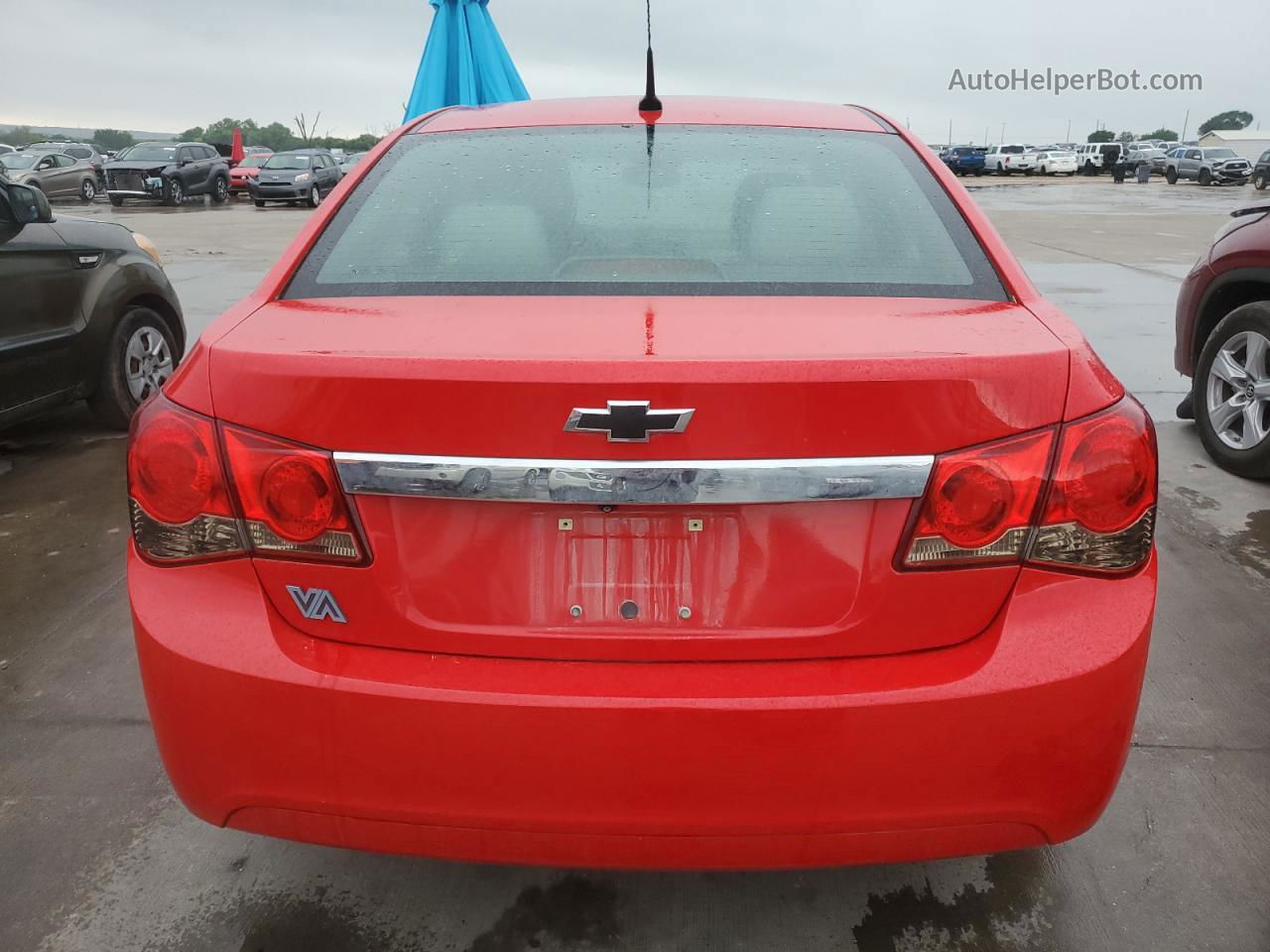 2014 Chevrolet Cruze Lt Red vin: 1G1PC5SB4E7175294