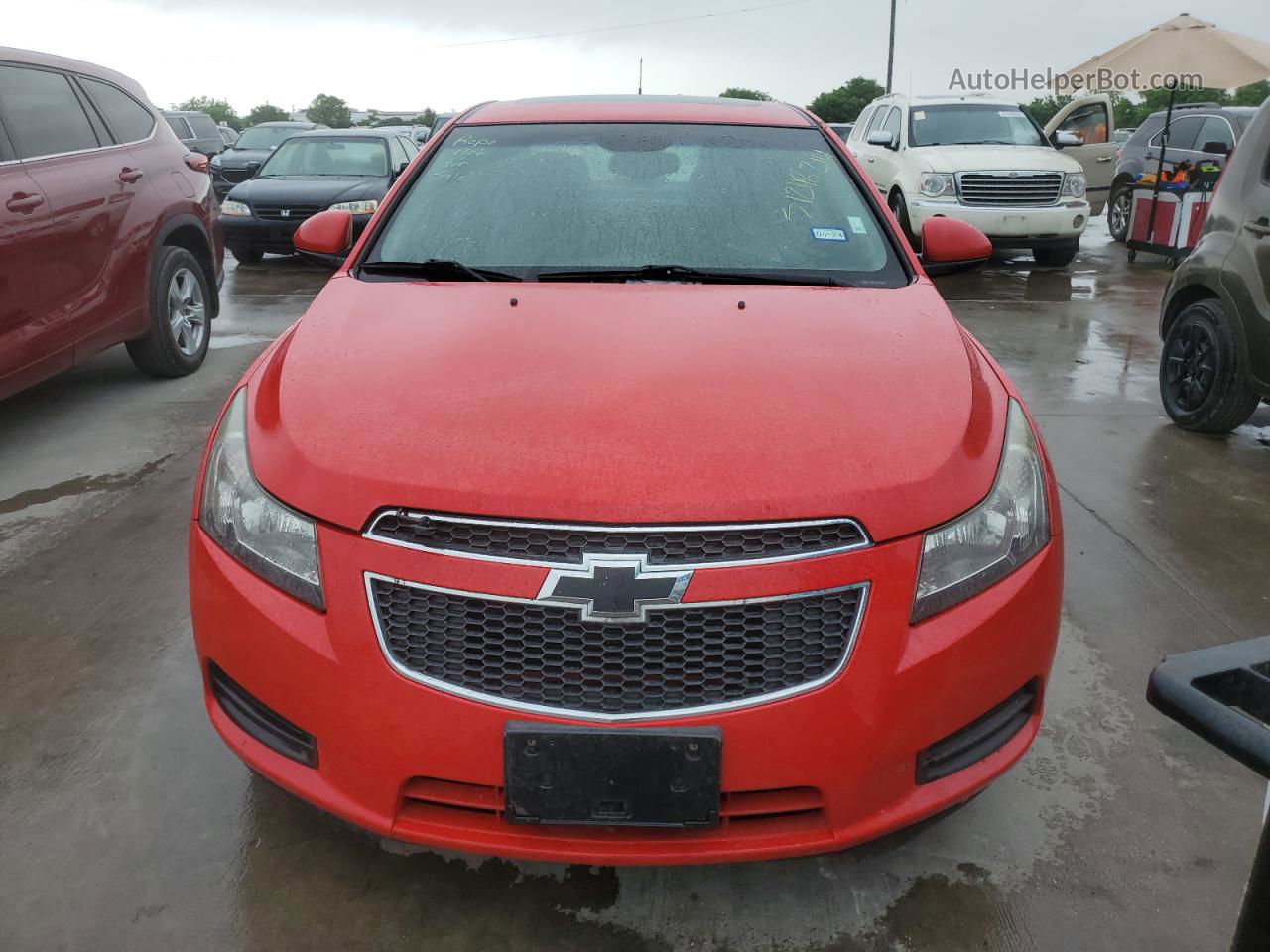 2014 Chevrolet Cruze Lt Red vin: 1G1PC5SB4E7175294