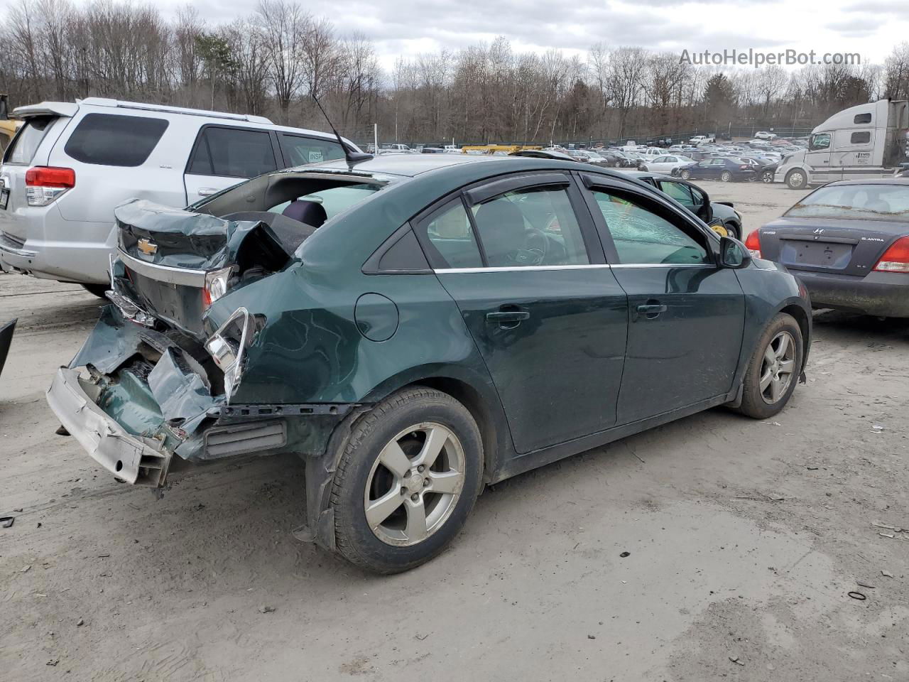 2014 Chevrolet Cruze Lt Green vin: 1G1PC5SB4E7304621