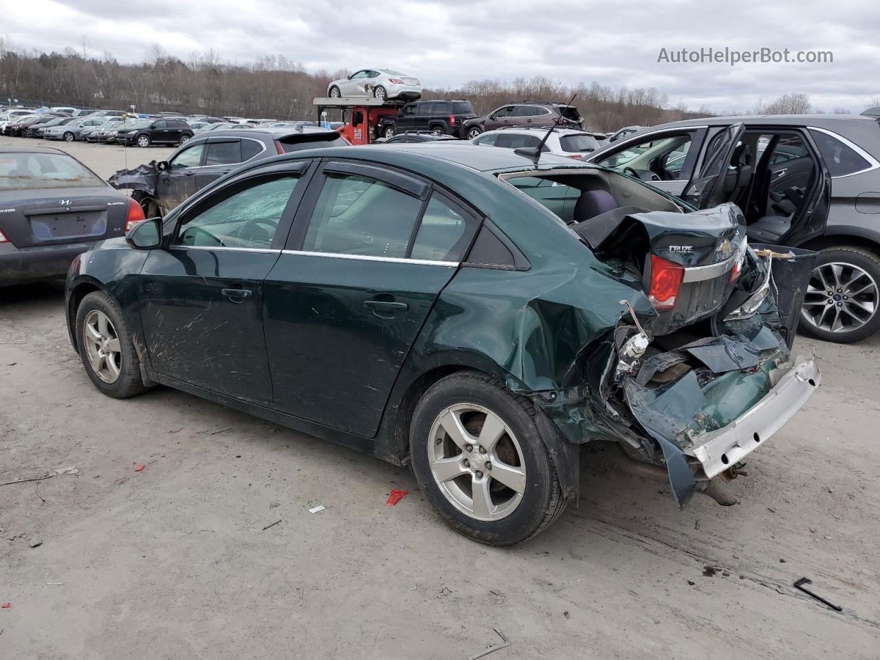 2014 Chevrolet Cruze Lt Green vin: 1G1PC5SB4E7304621