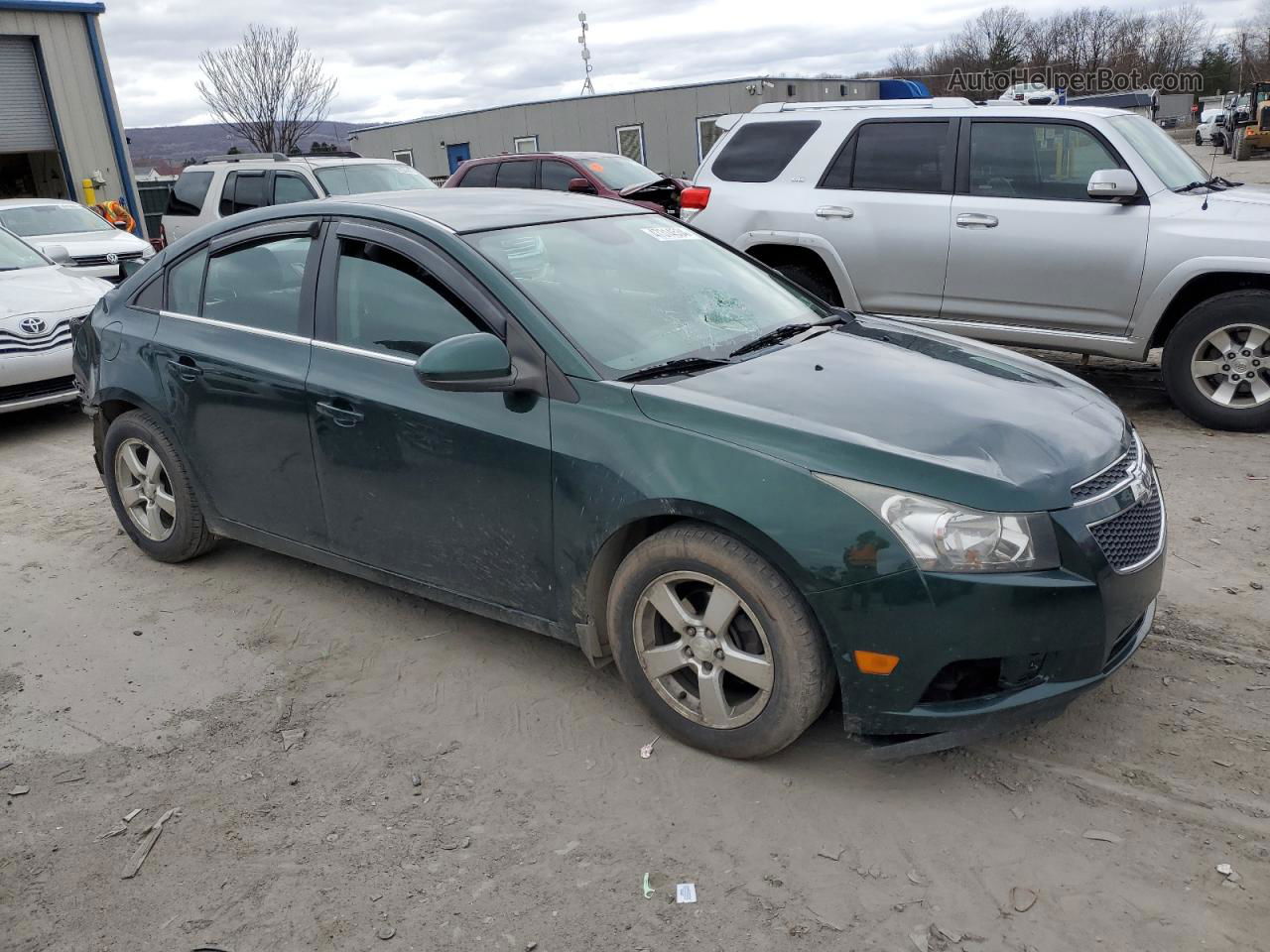 2014 Chevrolet Cruze Lt Green vin: 1G1PC5SB4E7304621
