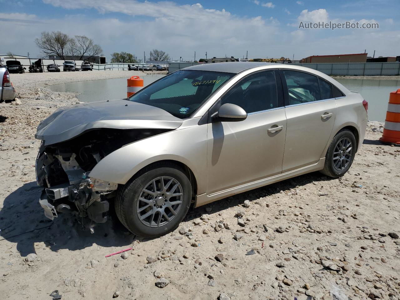 2014 Chevrolet Cruze Lt Желто-коричневый vin: 1G1PC5SB4E7307714