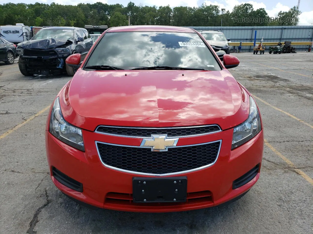 2014 Chevrolet Cruze Lt Red vin: 1G1PC5SB4E7387676