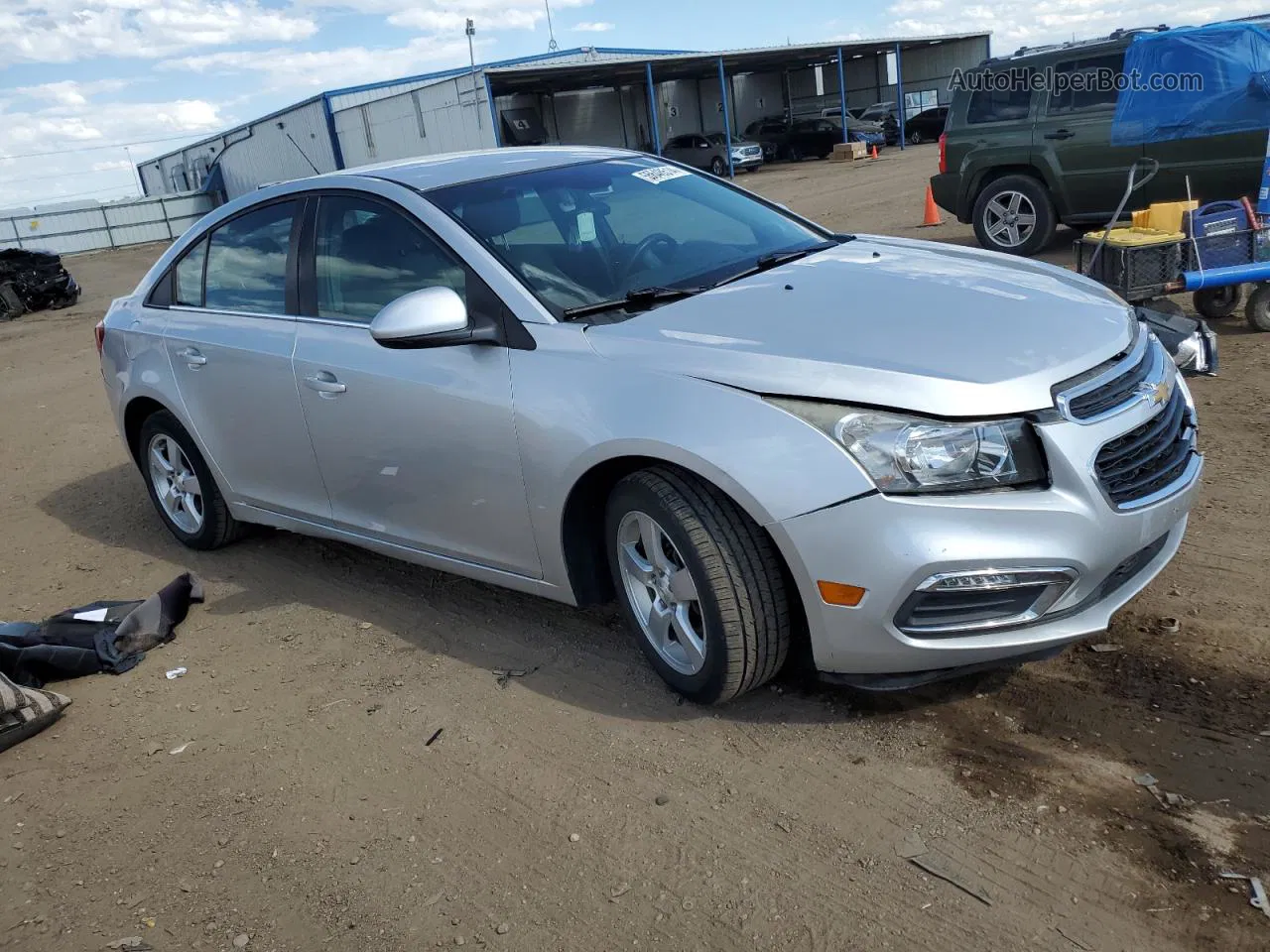 2015 Chevrolet Cruze Lt Silver vin: 1G1PC5SB4F7128560