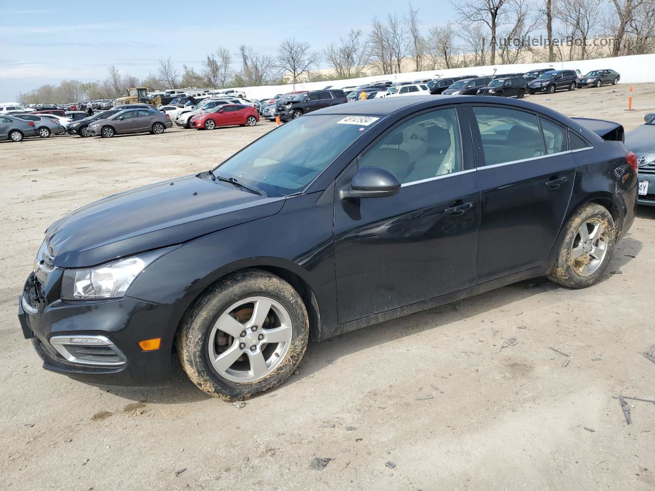 2015 Chevrolet Cruze Lt Black vin: 1G1PC5SB4F7184840