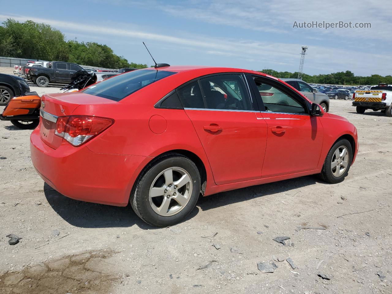 2015 Chevrolet Cruze Lt Red vin: 1G1PC5SB4F7198897