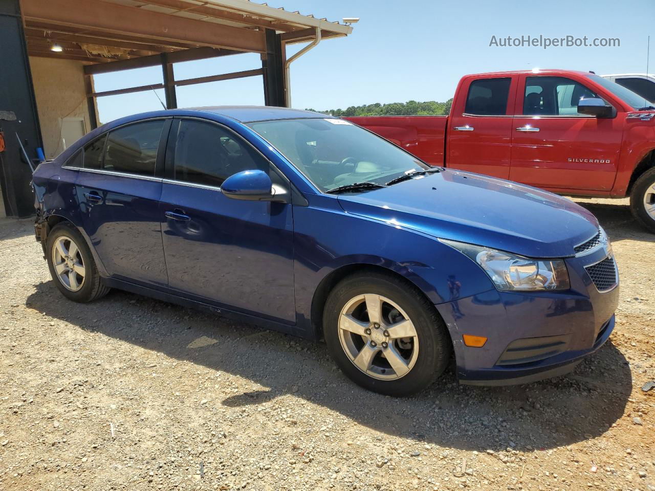 2013 Chevrolet Cruze Lt Blue vin: 1G1PC5SB5D7105799