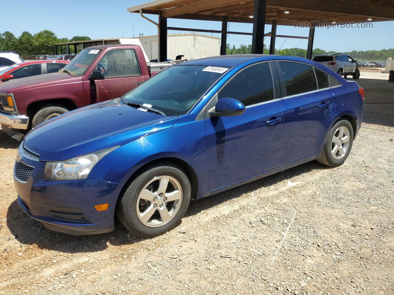 2013 Chevrolet Cruze Lt Blue vin: 1G1PC5SB5D7105799