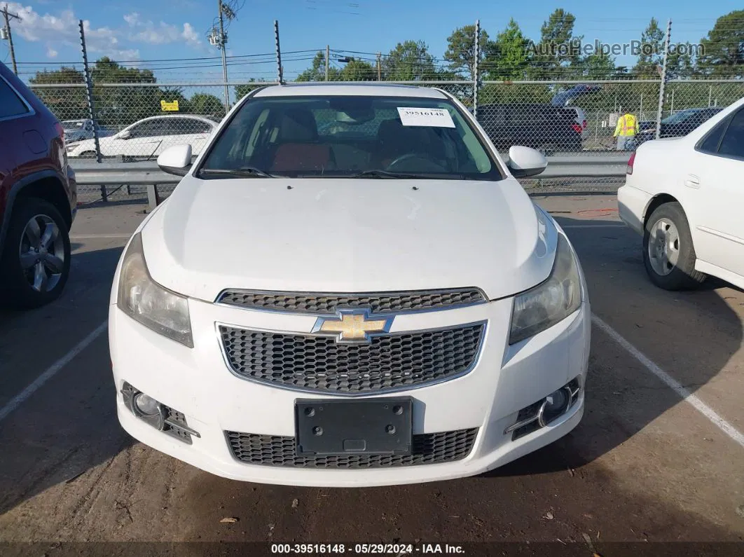 2013 Chevrolet Cruze 1lt Auto White vin: 1G1PC5SB5D7310443