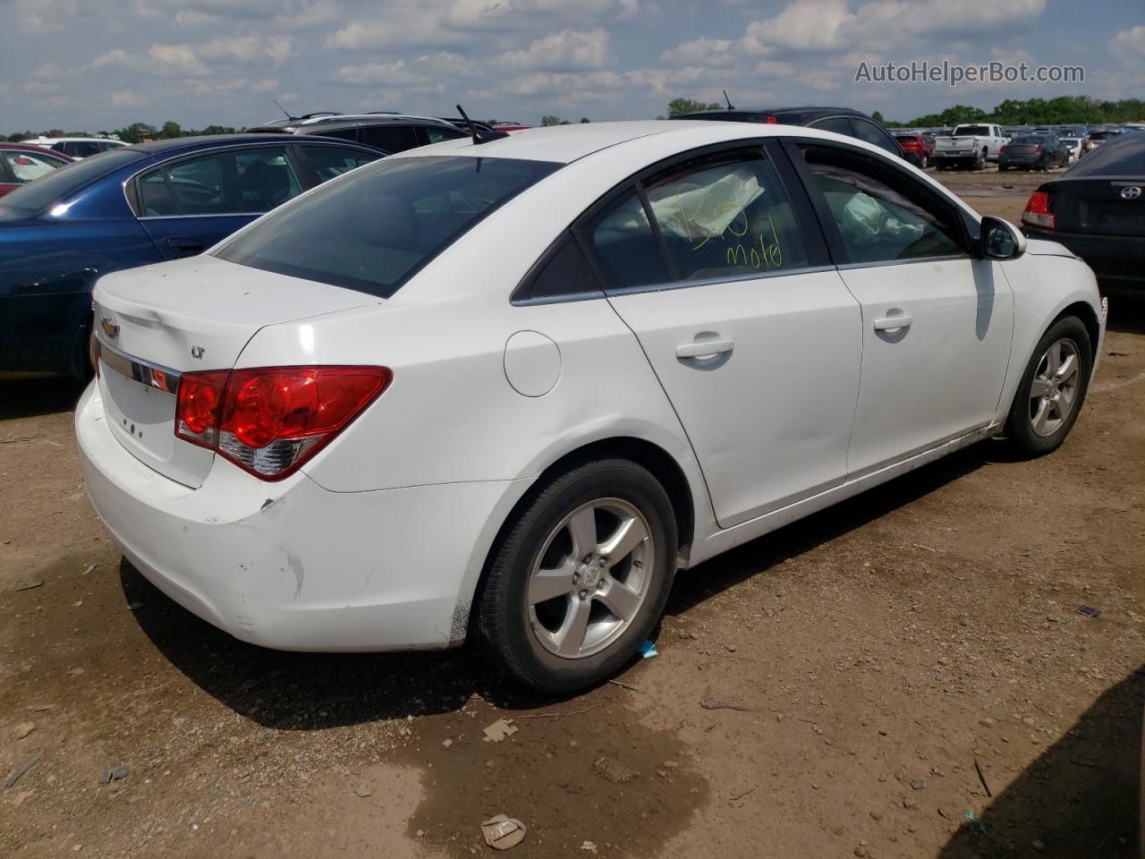 2014 Chevrolet Cruze Lt White vin: 1G1PC5SB5E7182836