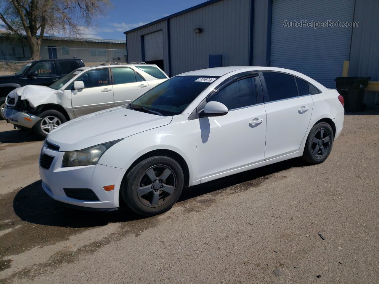 2014 Chevrolet Cruze Lt White vin: 1G1PC5SB5E7228293