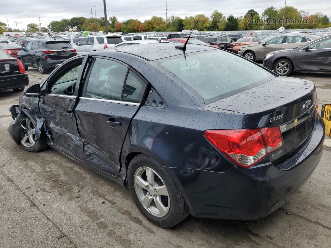 2014 Chevrolet Cruze Lt Blue vin: 1G1PC5SB5E7270673