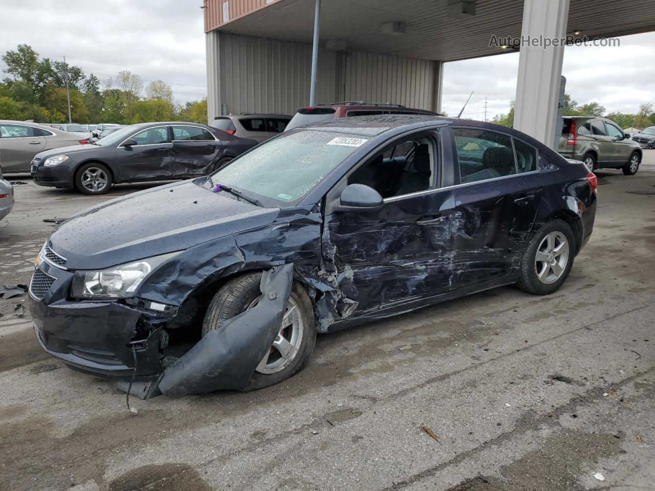 2014 Chevrolet Cruze Lt Синий vin: 1G1PC5SB5E7270673