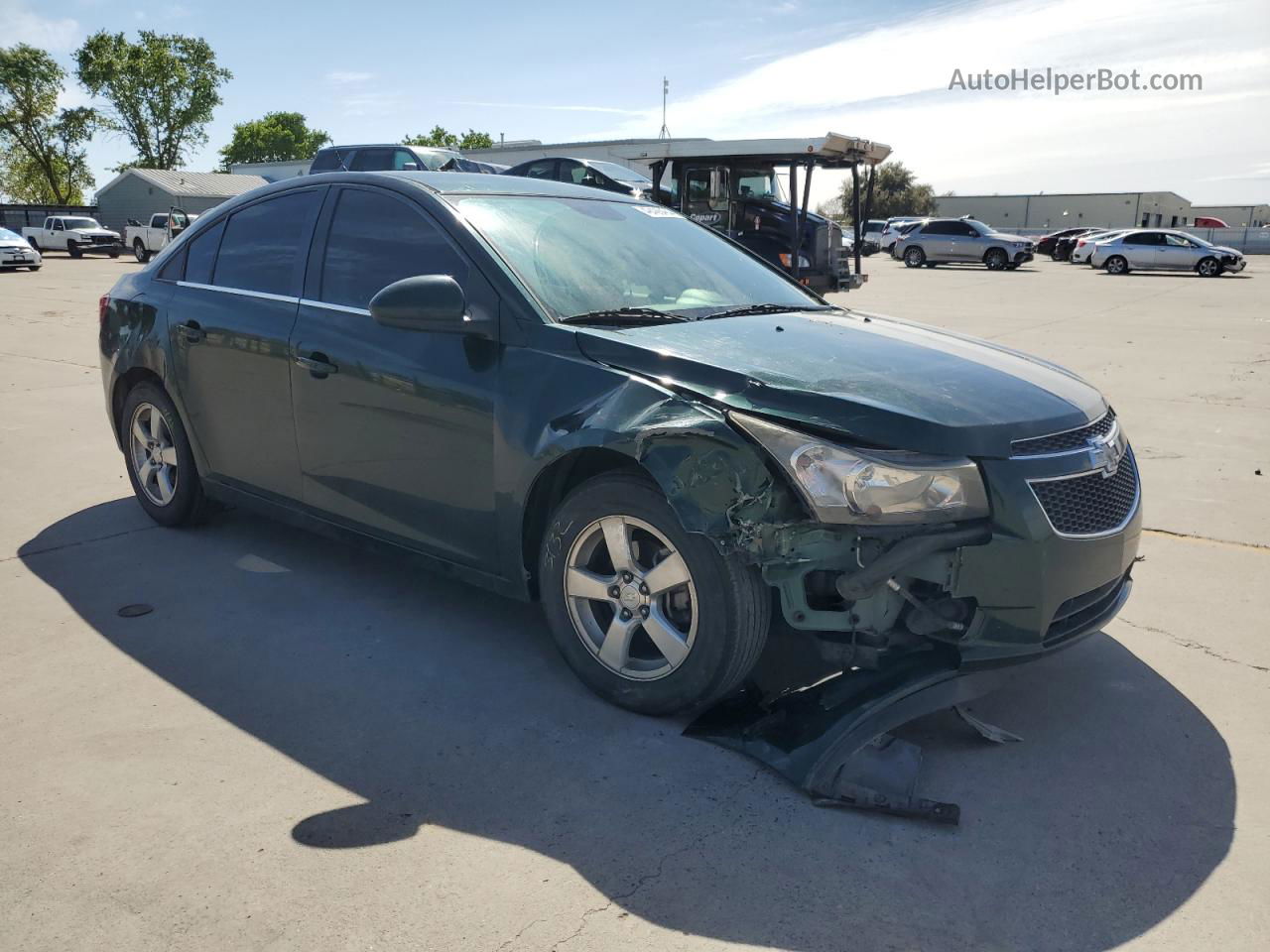 2014 Chevrolet Cruze Lt Green vin: 1G1PC5SB5E7274111