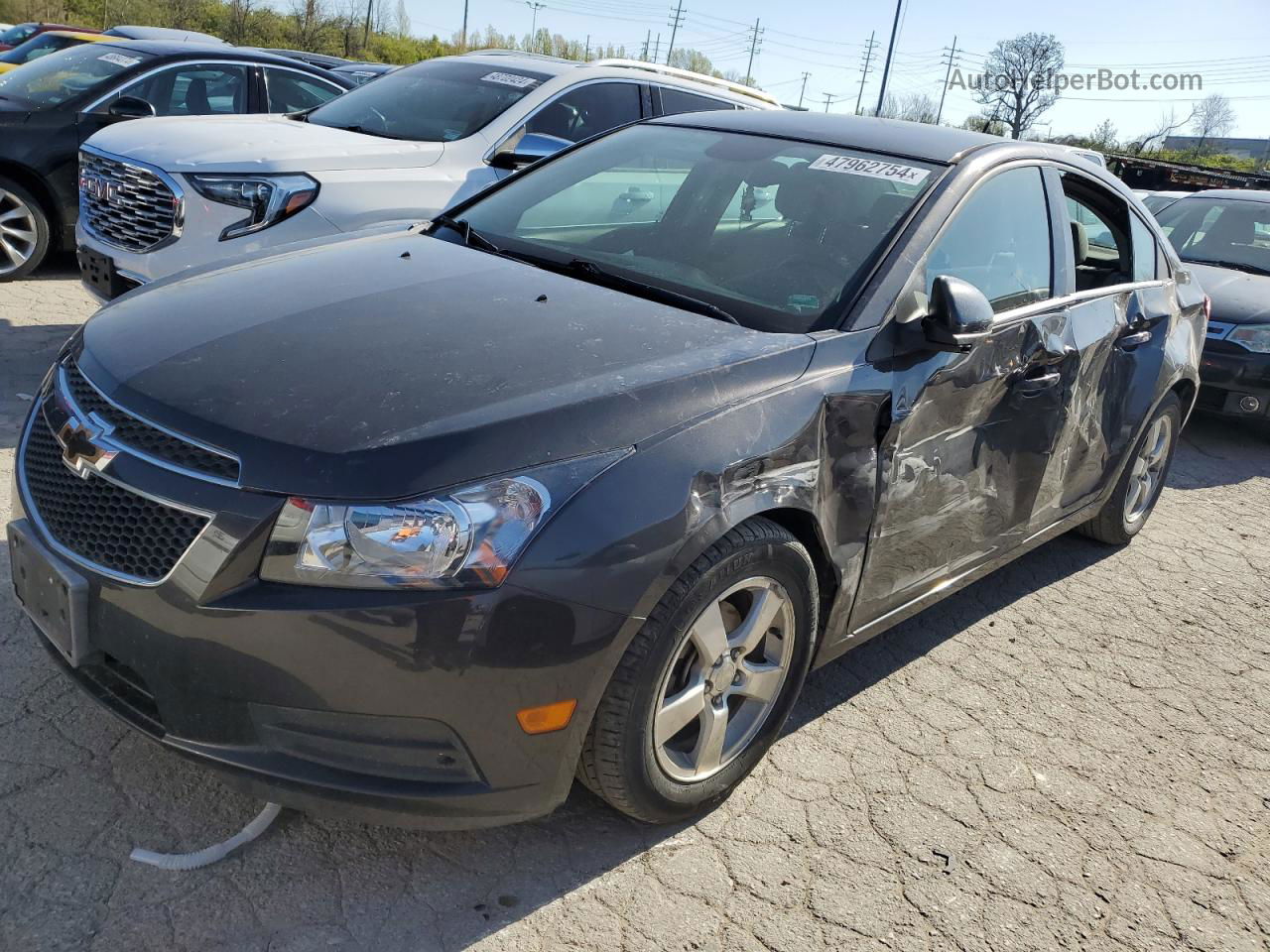 2014 Chevrolet Cruze Lt Gray vin: 1G1PC5SB5E7282998