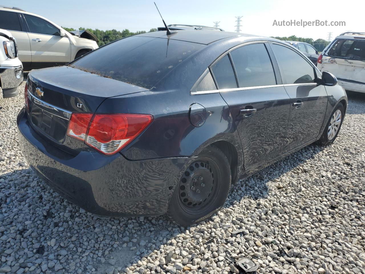 2014 Chevrolet Cruze Lt Blue vin: 1G1PC5SB5E7350605