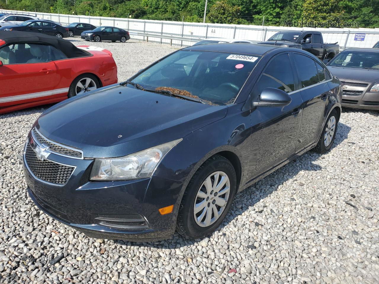 2014 Chevrolet Cruze Lt Blue vin: 1G1PC5SB5E7350605